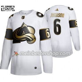 Colorado Avalanche Erik Johnson 6 Adidas 2019-2020 Golden Edition Weiß Trikot Authentic - Kinder